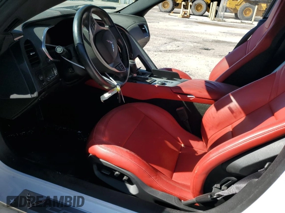 2016 Chevrolet Corvette 2LT with VIN 1G1YD3D73G5112944, listed as a Copart auction lot 80827594 with 56,827 mi miles and Salvage Title. Bid and sale history available at carsss.com. Image 7.