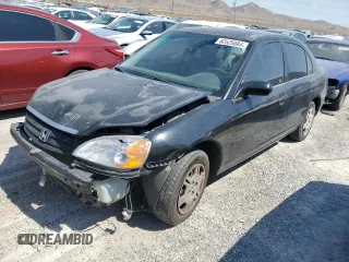 2001 Honda Civic LX with VIN JHMES165X1S008247, listed as a Copart auction lot 62525084 with 240,503 mi miles and Salvage Title. Bid and sale history available at carsss.com. Image 1.