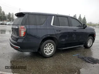 2023 Chevrolet Tahoe LS with VIN 1GNSCMED0PR286044, listed as a Copart auction lot 44389345 with 8,770 mi miles and Salvage title. Bid and sale history available at DreamBid. Image 3.