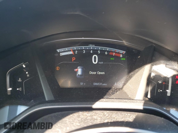 2020 Honda CR-V EX with VIN 2HKRW2H50LH618010, listed as a Copart auction lot 50263355 with 46,531 mi miles and Salvage Title. Bid and sale history available at DreamBid. Image 9.