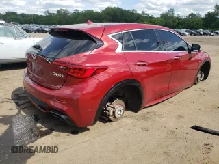 2018 Infiniti QX30 with VIN SJKCH5CP8JA041870, listed as a Copart auction lot 58603925 with 81,540 mi miles and Salvage title. Bid and sale history available at DreamBid. Image 3.