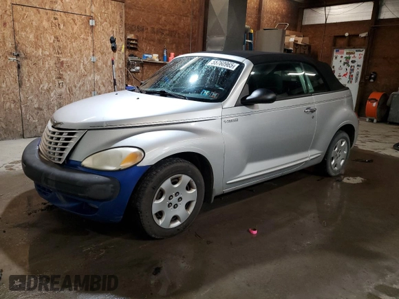 2005 Chrysler PT Cruiser z VIN 3C3EY45X35T546320, wystawiony jako Copart lot #55760965 z przebiegiem 97 540 mil mil oraz Szkoda całkowita • Salvage title. Historia ofert i sprzedaży dostępna na DreamBid. Obrazek 1.