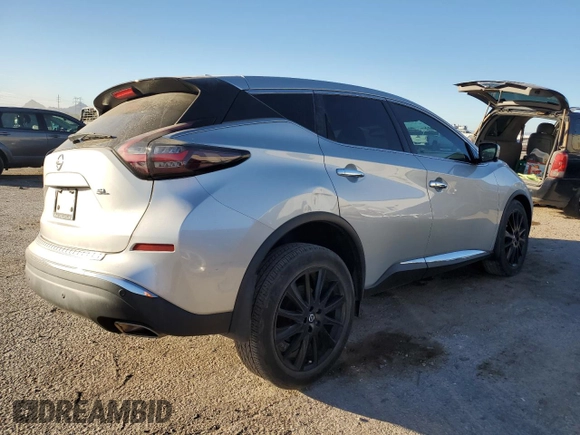 2022 Nissan Murano SL with VIN 5N1AZ2CJ6NC117416, listed as a Copart auction lot 86706434 with 21,859 mi miles and Salvage Title. Bid and sale history available at carsss.com. Image 3.