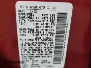 2012 Nissan Rogue S with VIN JN8AS5MV6CW413693, listed as a Copart auction lot 53064725 with 144,178 mi miles and Salvage Title. Bid and sale history available at DreamBid. Image 13.