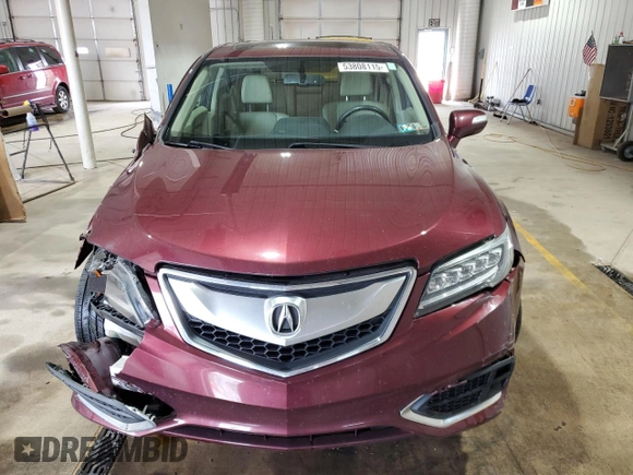 2016 Acura RDX Technology with VIN 5J8TB4H5XGL030325, listed as a Copart auction lot 53808115 with 138,368 mi miles and Salvage title. Bid and sale history available at DreamBid. Image 5.