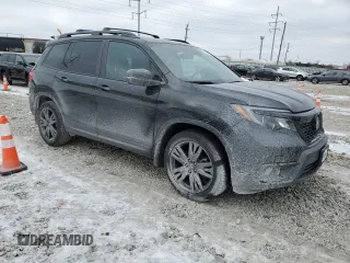 2019 Honda Passport EX-L with VIN 5FNYF7H50KB011921, listed as a Copart auction lot 75935324 with Not Provided miles and Salvage Title. Bid and sale history available at carsss.com. Image 4.