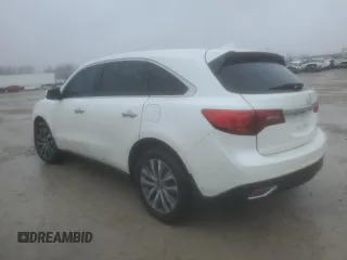2014 Acura MDX Technology with VIN 5FRYD4H41EB027723, listed as a Copart auction lot 43794115 with 160,722 mi miles and Salvage Title. Bid and sale history available at carsss.com. Image 2.