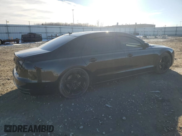 2013 Audi A8 4.0L with VIN WAUR2AFD5DN025225, listed as a Copart auction lot 48307305 with 66,002 mi miles and Clean title. Bid and sale history available at DreamBid. Image 3.