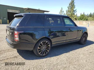 2015 Land Rover Range Rover Supercharged with VIN SALGS3TF3FA213286, listed as a Copart auction lot 63522135 with 98,511 mi miles and Salvage title. Bid and sale history available at DreamBid. Image 3.