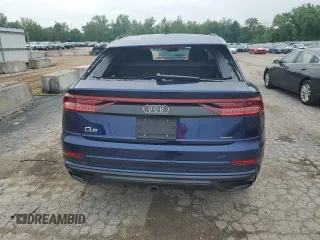 2019 Audi Q8 Premium Plus with VIN WA1EVAF16KD020627, listed as a Copart auction lot 59046315 with 43,305 mi miles and Salvage title. Bid and sale history available at DreamBid. Image 6.