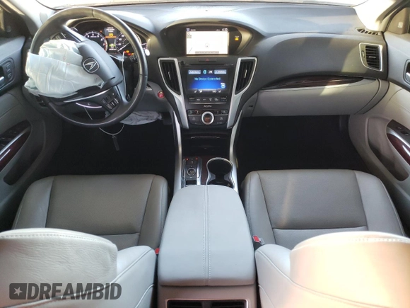 2015 Acura TLX Technology with VIN 19UUB3F59FA009123, listed as a Copart auction lot 58954645 with 61,609 mi miles and Salvage title. Bid and sale history available at DreamBid. Image 8.