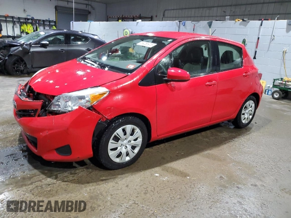 2013 Toyota Yaris L with VIN JTDKTUD36DD572006, listed as a Copart auction lot 89065915 with 75,390 mi miles and Salvage Title. Bid and sale history available at DreamBid. Image 1.