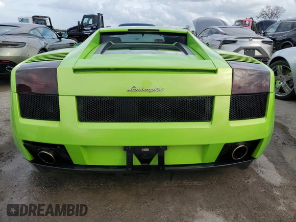 2005 Lamborghini Gallardo с VIN ZHWGU11S35LA02379, выставлен на аукционе Copart как лот 75365184 с пробегом 23 102 миль миль и На запчасти • Non repairable. История ставок и продаж доступна на DreamBid. Изображение 6.