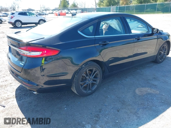 2018 Ford Fusion SE with VIN 3FA6P0HD5JR239290, listed as a IAAI auction lot 41810137 with 43,202 mi miles. Bid and sale history available at carsss.com. Image 4.