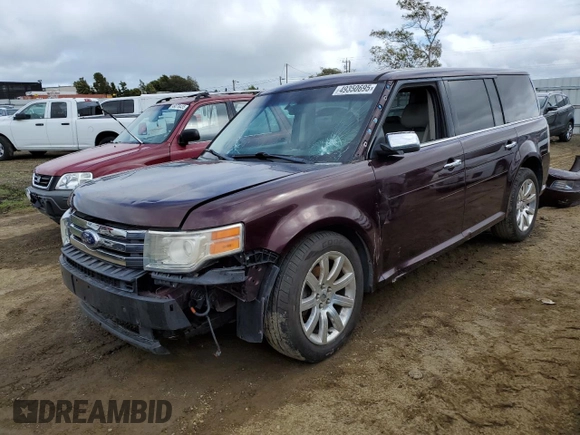 2011 Ford Flex Limited with VIN 2FMGK5DC8BBD08749, listed as a Copart auction lot 49350695 with 126,317 mi miles and Salvage Title. Bid and sale history available at carsss.com. Image 1.