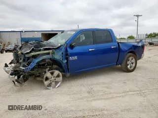 2016 Ram 1500 Lone Star with VIN 1C6RR6LT9GS262790, listed as a Copart auction lot 58854665 with 160,845 mi miles and Salvage title. Bid and sale history available at DreamBid. Image 1.