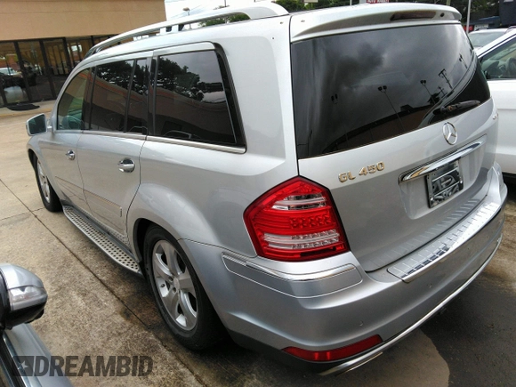 2012 Mercedes-Benz GL-Class GL 450 with VIN 4JGBF7BE1CA777189, listed as a IAAI auction lot 42201396 with 213,114 mi miles. Bid and sale history available at carsss.com. Image 3.