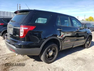2014 Ford Utility Police Interceptor with VIN 1FM5K8AR0EGB27353, listed as a Copart auction lot 77555854 with 100,315 mi miles and Clean Title. Bid and sale history available at carsss.com. Image 3.