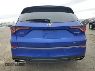 2022 Acura MDX w/A-Spec Package with VIN 5J8YE1H0XNL035540, listed as a Copart auction lot 51277775 with 33,724 mi miles and Salvage Title. Bid and sale history available at carsss.com. Image 6.