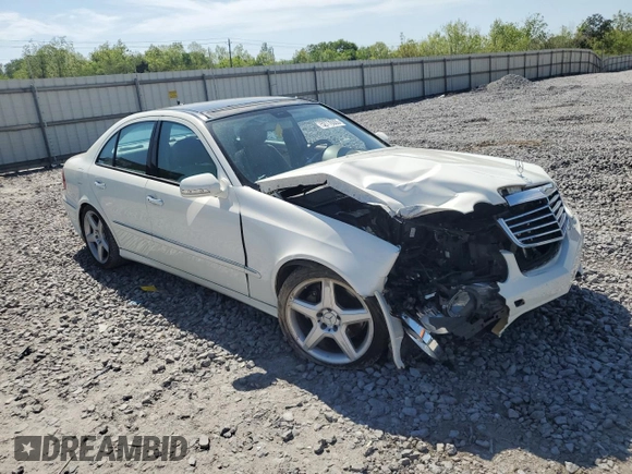 2009 Mercedes-Benz E 350 Luxury with VIN WDBUF56XX9B420690, listed as a Copart auction lot 52776355 with 187,756 mi miles and Salvage Title. Bid and sale history available at DreamBid. Image 4.