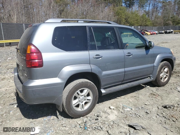 2003 Lexus GX 470 with VIN JTJBT20X930022945, listed as a Copart auction lot 49699775 with 265,644 mi miles and Salvage Title. Bid and sale history available at carsss.com. Image 3.