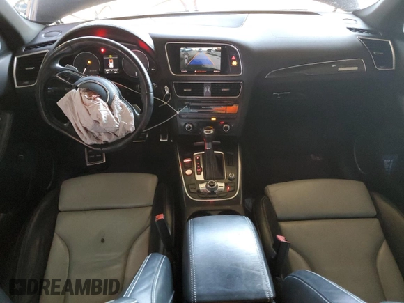 2016 Audi SQ5 with VIN WA1VCBFP9GA014751, listed as a Copart auction lot 48261565 with 98,970 mi miles and Salvage Title. Bid and sale history available at DreamBid. Image 8.