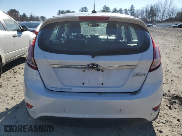 2017 Ford Fiesta Titanium with VIN 3FADP4FJ4HM112433, listed as a Copart auction lot 89354335 with 55,182 mi miles and Salvage Title. Bid and sale history available at DreamBid. Image 6.