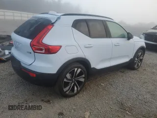 2024 Volvo XC40 Plus Dark Theme with VIN YV4L12UL3R2241057, listed as a Copart auction lot 43803265 with 9,396 mi miles and Salvage title. Bid and sale history available at DreamBid. Image 3.