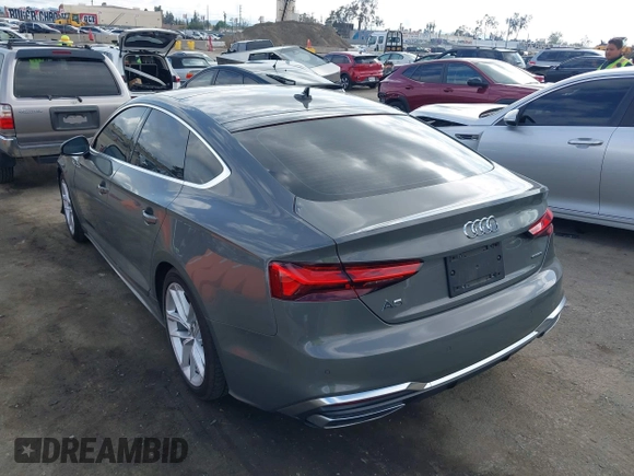 2023 Audi A5 Sportback S line Premium Plus with VIN WAUFACF50PA040074, listed as a IAAI auction lot 41933197 with 21,871 mi miles and . Bid and sale history available at DreamBid. Image 3.