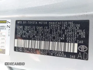 2006 Toyota Matrix STD with VIN 2T1KR32E46C619238, listed as a IAAI auction lot 42242301 with 194,840 mi miles and . Bid and sale history available at DreamBid. Image 9.