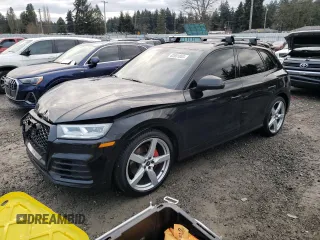 2020 Audi SQ5 Premium Plus with VIN WA1B4AFY6L2053207, listed as a Copart auction lot 82851853 with 50,085 mi miles and . Bid and sale history available at DreamBid. Image 1.