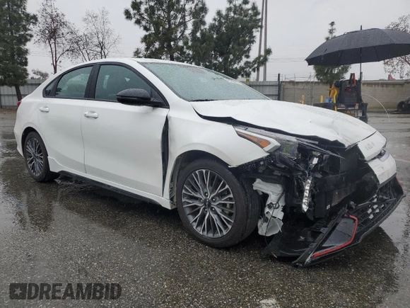 2023 Kia Forte GT-Line with VIN 3KPF54AD1PE578632, listed as a Copart auction lot 48260895 with 41,190 mi miles and Salvage Title. Bid and sale history available at carsss.com. Image 4.