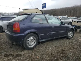 1998 Honda Civic CX with VIN 2HGEJ6325WH113841, listed as a Copart auction lot 46239325 with 79,471 mi miles and Salvage Title. Bid and sale history available at carsss.com. Image 3.