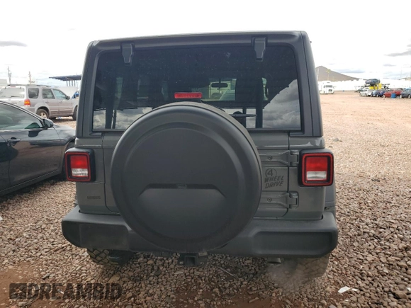 2022 Jeep Wrangler Unlimited Willys with VIN 1C4HJXDN8NW241324, listed as a Copart auction lot 49403795 with 25,727 mi miles and Salvage Title. Bid and sale history available at DreamBid. Image 6.