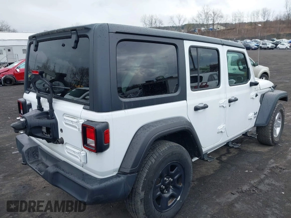 2018 Jeep Wrangler Unlimited Sport S z VIN 1C4HJXDG1JW274726, wystawiony jako IAAI lot #41890392 z przebiegiem 16 315 mil mil oraz . Historia ofert i sprzedaży dostępna na DreamBid. Obrazek 4.