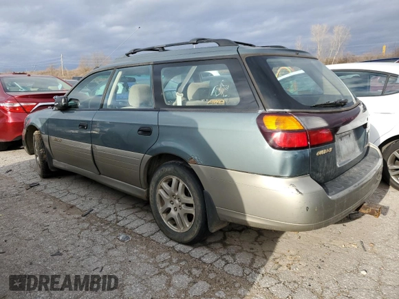 2000 Subaru Legacy Outback with VIN 4S3BH6751Y7668074, listed as a Copart auction lot 75743524 with 161,771 mi miles and Non repairable. Bid and sale history available at DreamBid. Image 2.