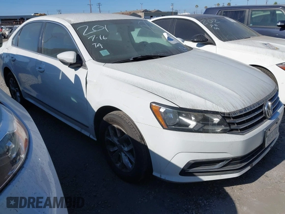 2016 Volkswagen Passat S with VIN 1VWAT7A3XGC036460, listed as a IAAI auction lot 42466059 with 91,672 mi miles and . Bid and sale history available at DreamBid. Image 1.