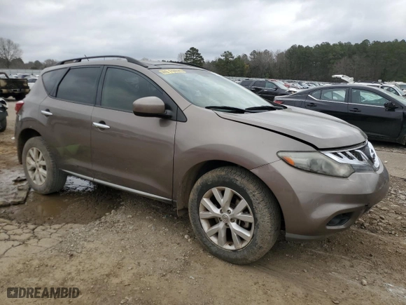 2014 Nissan Murano SL with VIN JN8AZ1MUXEW421147, listed as a Copart auction lot 48932605 with 189,369 mi miles and Salvage Title. Bid and sale history available at carsss.com. Image 4.
