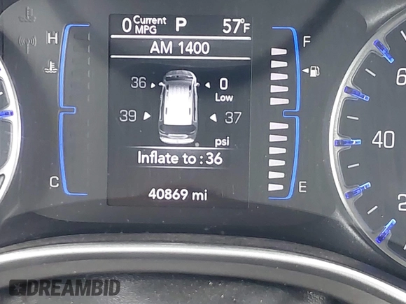 2020 Chrysler Pacifica Touring with VIN 2C4RC1FG3LR245765, listed as a IAAI auction lot 42069689 with 40,869 mi miles and . Bid and sale history available at DreamBid. Image 15.