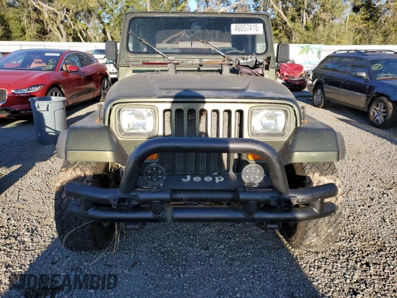 1995 Jeep Wrangler S with VIN 1J4FY19P1SP256905, listed as a Copart auction lot 46057415 with 138,212 mi miles and Salvage Title. Bid and sale history available at carsss.com. Image 5.