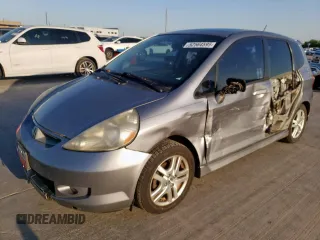 2008 Honda Fit Sport with VIN JHMGD37658S029278, listed as a Copart auction lot 52564595 with 151,073 mi miles and Salvage Title. Bid and sale history available at carsss.com. Image 1.