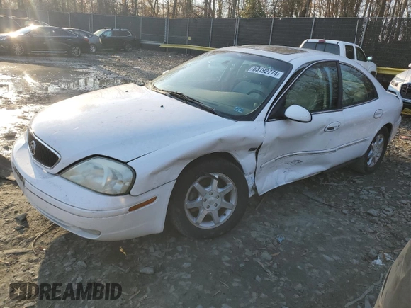 2002 Mercury Sable LS with VIN 1MEHM55S52A642482, listed as a Copart auction lot 83192774 with 153,414 mi miles and Salvage Title. Bid and sale history available at DreamBid. Image 1.