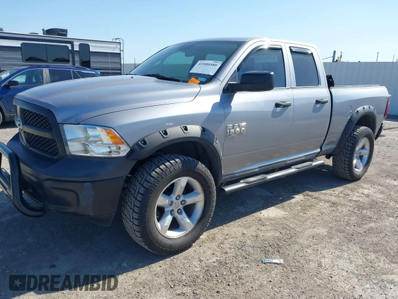 2019 Ram 1500 Tradesman with VIN 1C6RR6FG0KS613674, listed as a IAAI auction lot 42000480 with 80,528 mi miles and . Bid and sale history available at DreamBid. Image 2.