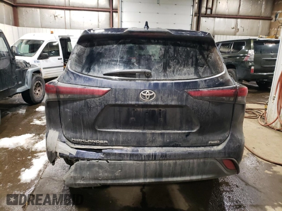 2020 Toyota Highlander L with VIN 5TDCZRBH0LS030899, listed as a Copart auction lot 75532334 with 224,693 mi miles and Salvage title. Bid and sale history available at DreamBid. Image 6.