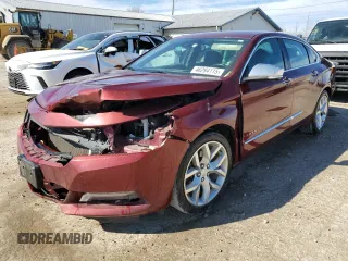 2017 Chevrolet Impala Premier with VIN 2G1145S30H9132831, listed as a Copart auction lot 46284115 with 141,164 mi miles and Salvage Title. Bid and sale history available at DreamBid. Image 1.
