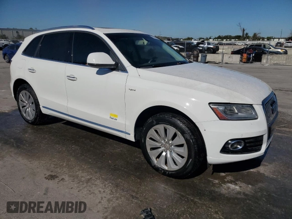 2015 Audi Q5 Hybrid Prestige with VIN WA1C8AFP5FA014053, listed as a Copart auction lot 82100654 with Not provided miles and Salvage title. Bid and sale history available at DreamBid. Image 4.