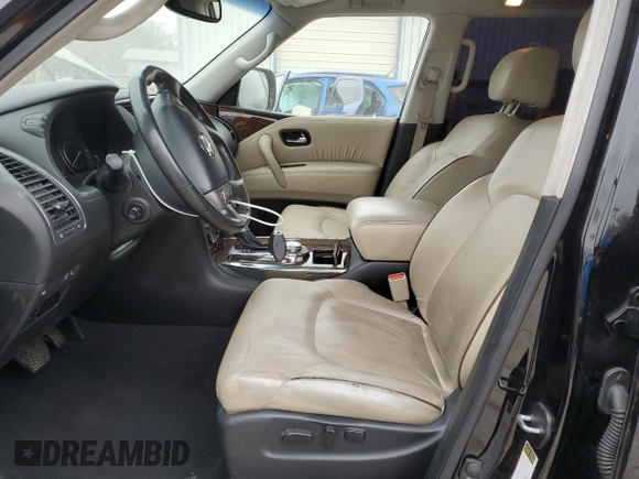 2017 Nissan Armada Platinum with VIN JN8AY2NE4H9704307, listed as a Copart auction lot 85791644 with 79,712 mi miles and Salvage Title. Bid and sale history available at carsss.com. Image 7.