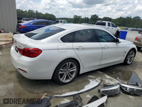 2018 BMW 4 Series 430i with VIN WBA4J1C54JBG79837, listed as a Copart auction lot 61041275 with 106,541 mi miles and Salvage title. Bid and sale history available at DreamBid. Image 3.