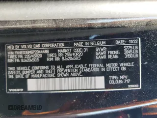 2023 Volvo C40 Recharge Pure Electric Ultimate with VIN YV4ED3GM6P2044486, listed as a Copart auction lot 73490134 with 41,865 mi miles and Salvage Title. Bid and sale history available at carsss.com. Image 15.
