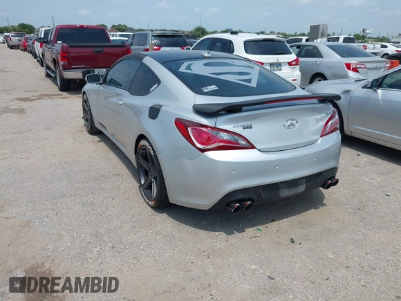 2016 Hyundai Genesis Coupe R-Spec with VIN KMHHU6KJ4GU134671, listed as a IAAI auction lot 42305705 with 47,854 mi miles and . Bid and sale history available at DreamBid. Image 3.